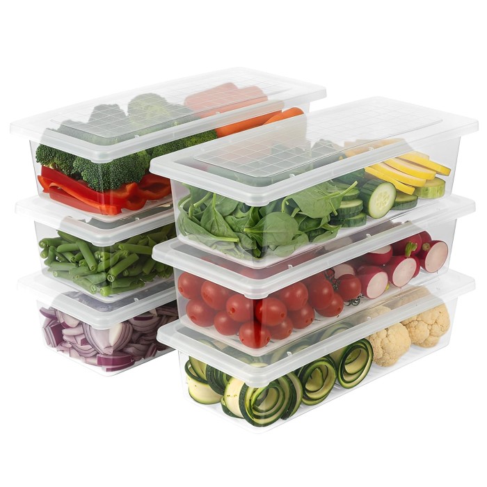 Fridge Organiser Storage Boxes