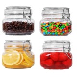 Airtight Square Glass Canister Kitchen Storage Jar