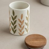 Green Handpainted Ceramic Jar