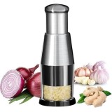 Push Chopper Garlic Press