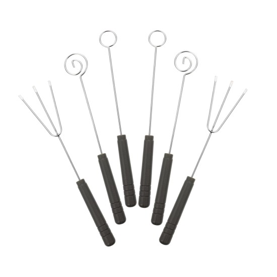 Stainless Steel Ergonomic Handle Fondue Dipping Forks Set