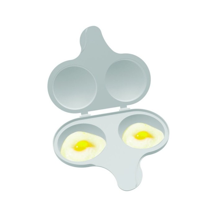 Microwave Two Cavity Egg Poacher