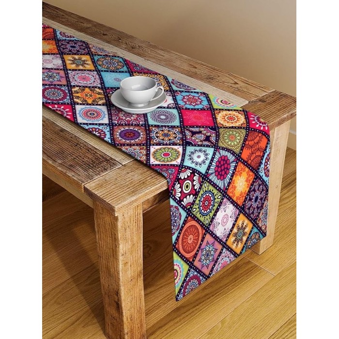 Polyester Canvas Digital Printed Table Runner