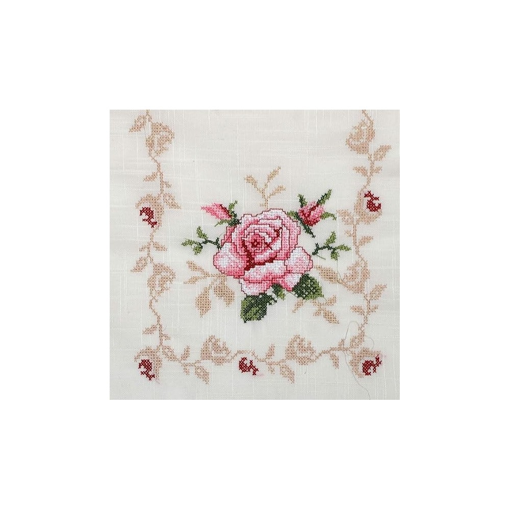 Embroidered Lace Table Runner