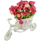 Peonies Bunches Cycle Shape Flower Vase