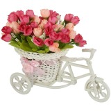 Peonies Bunches Cycle Shape Flower Vase