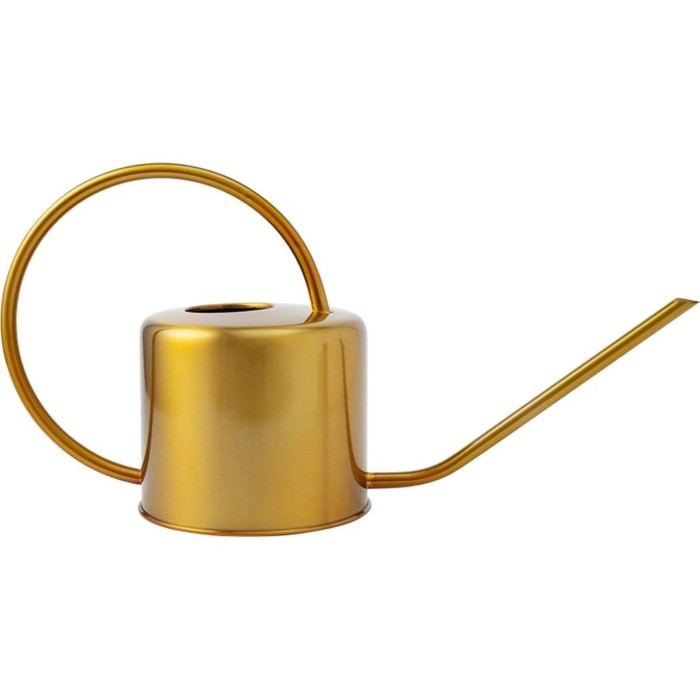 Golden Metal Watering Can