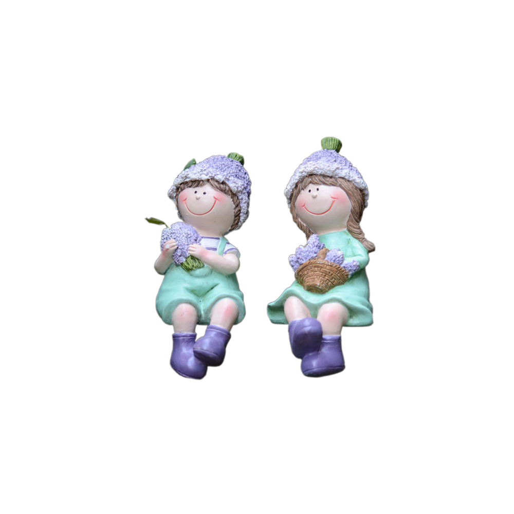 Balcony Cute Garden Doll Resin Decoration