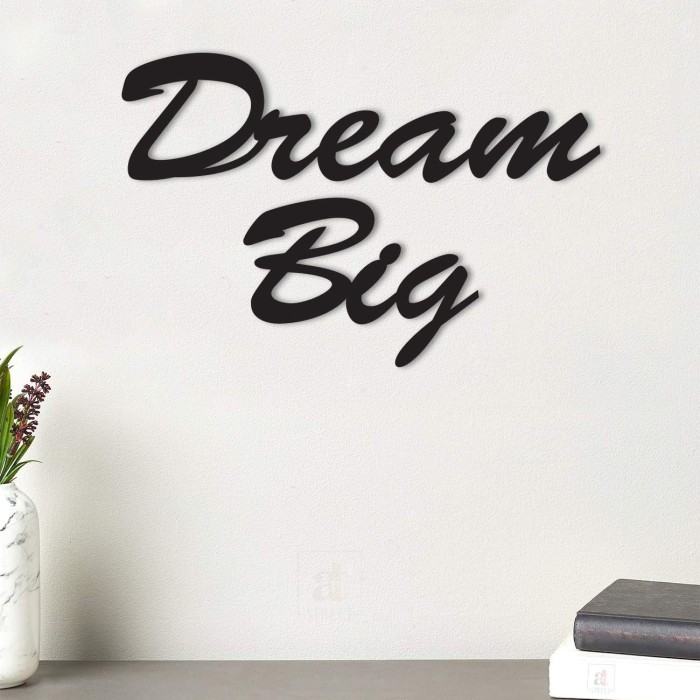 Dream Big Cutout Plaque
